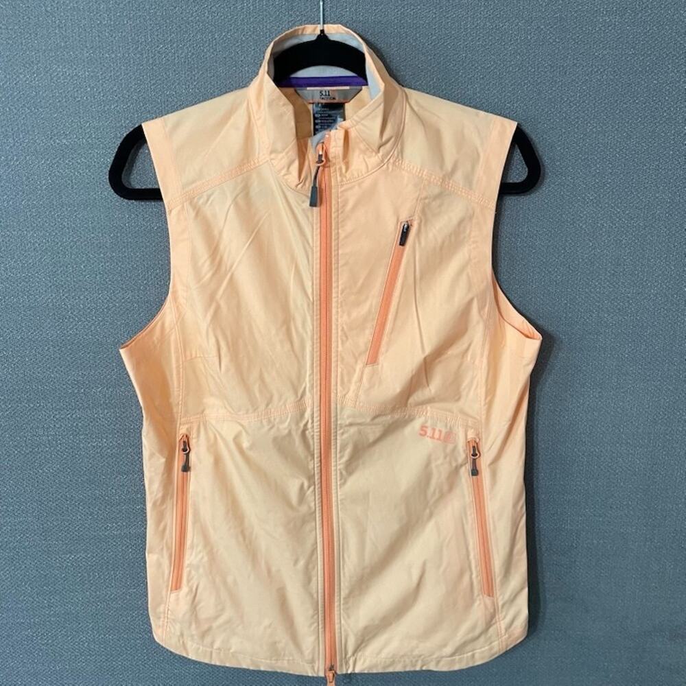 Womens Windbreaker Media Vest Size Small Peach Orange Cascadia 511 Tactical  S